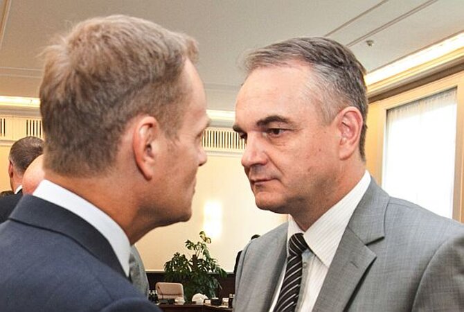 Donald Tusk i Waldemar Pawlak, fot. Forum / T. Adamowicz
