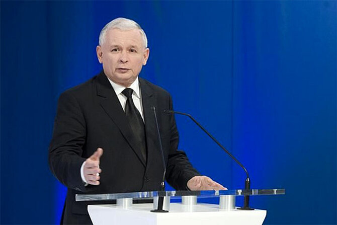 Jaros�aw Kaczy�ski wezwa� Donalda Tuska do powrotu “ju� nie potrafi� powiedzie� z kt�rego“ urlopu (fot. PiS)