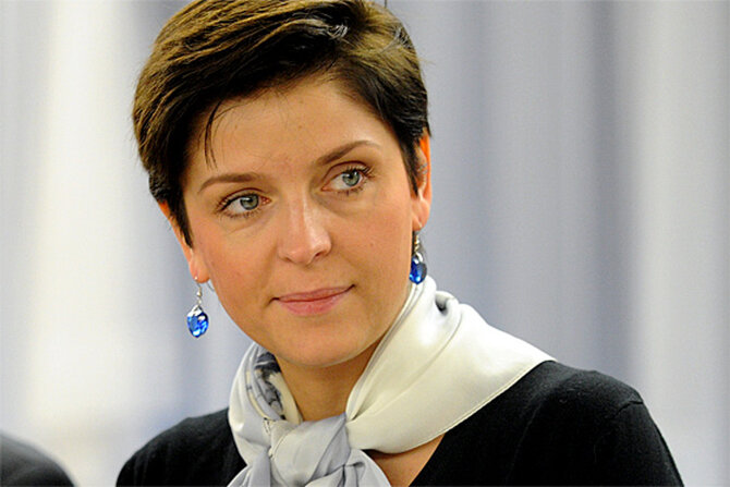 Joanna Mucha (fot. PAP/Grzegorz Jakubowski)