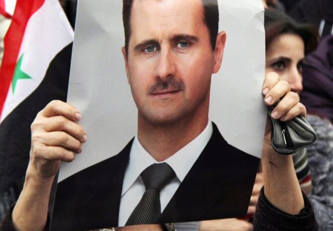 Baszar el-Asad ma w Rosji silnego sprzymierze�ca (fot. EPA/YOUSSEF BADAWI/PAP)