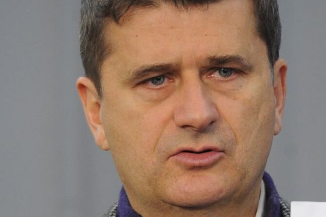 Janusz Palikot b�dzie reprezentowa� Ruch podczas spotkania z prezydente (fot. PAP/Andrzej Hrechorowicz)