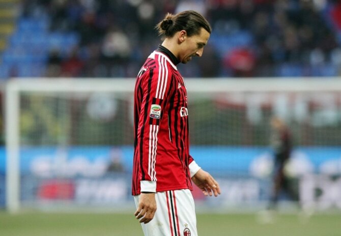 Zlatan Ibrahimovi� (fot. EPA/MATTEO BAZZI/PAP)