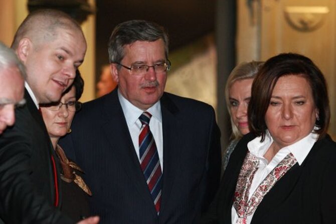 Para prezydencka odwiedzi�a 7 lutego P�ock (fot. PAP/Marcin Bednarski)