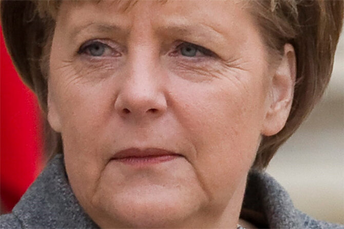 Angela Merkel (fot. EPA/IAN LANGSDON/PAP)