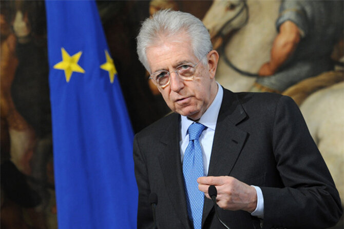 Mario Monti (fot. EPA/ETTORE FERRARI/PAP)