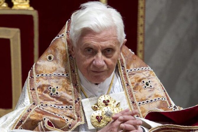 Papie� Benedykt XVI (fot. EPA/CLAUDIO PERI/PAP)