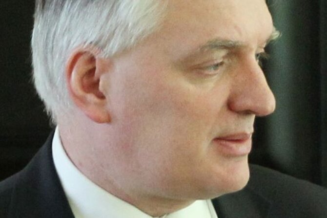 Jaros�aw Gowin wzi�� udzia� w obchodzach �wi�ta S�u�by Wi�ziennej (fot. PAP/Radek Pietruszka)