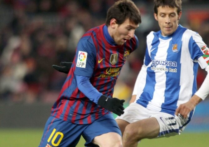 Lionel Messi (fot. EPA/TONI ALBIR/PAP)