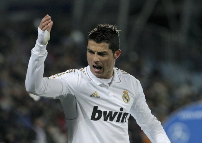 Cristiano Ronaldo, gwiazda Realu Madryt (fot. EPA/JUANJO MARTIN/PAP)