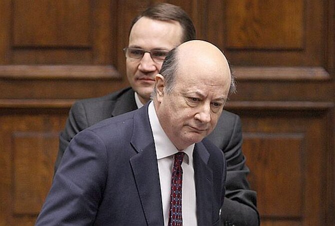 Jacek Rostowski i Rados�aw Sikorski, fot. PAP/Bart�omiej Zborowski