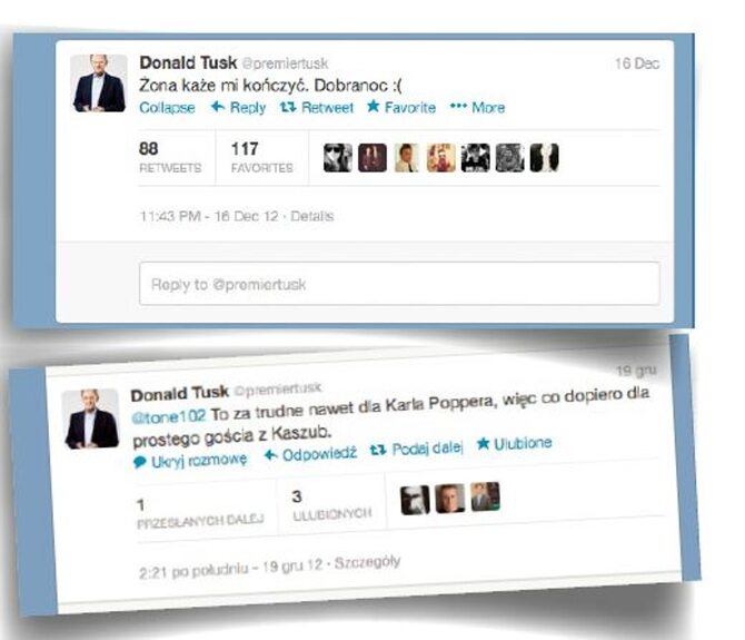 Donald Tusk pojawiĹ siÄ na Twitterze