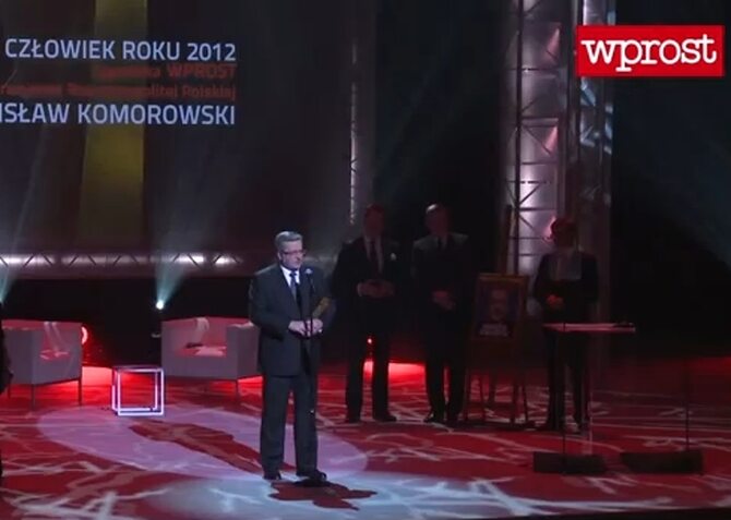 BronisĹaw Komorowski - CzĹowiek Roku 2012 (fot. YouTube)