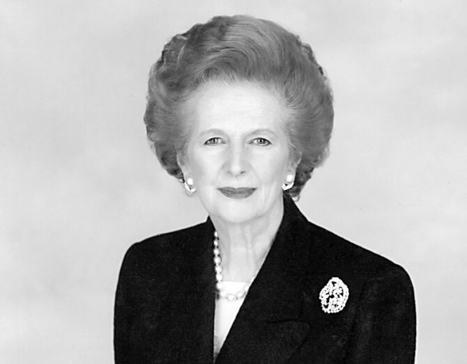 Margaret Thatcher (fot. Chris Collins of the Margaret Thatcher Foundation)