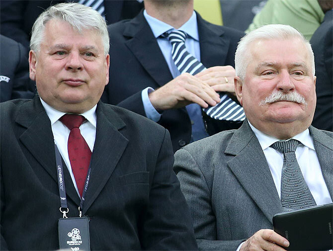 Bogdan Borusewicz (L) i Lech WaĹÄsa (fot. Piotr Kucza / Newspix.pl)