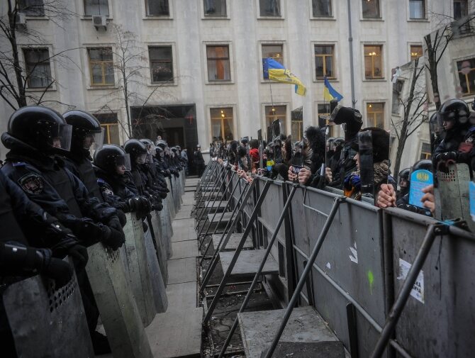 Protesty antyrzÄdowe w Kijowie, fot. ABACA/NurPhoto/Pilipey Roman / Newspix.pl   