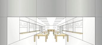 Rozmieszczenie artykułów w sklepie Apple