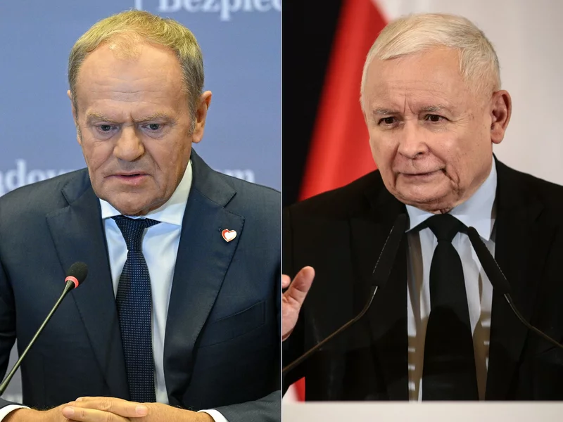 Sondaż: Tusk traci, Kaczyński zyskuje. Trzecia partia ma rekordowy wzrost