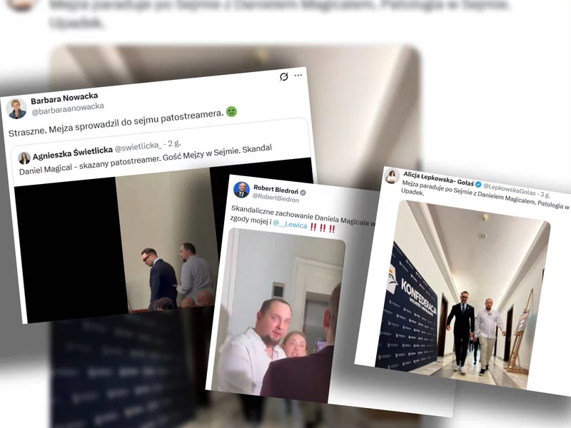 Burza po nagraniu Mejzy i Magicala w Sejmie. „Dwóch przestęp