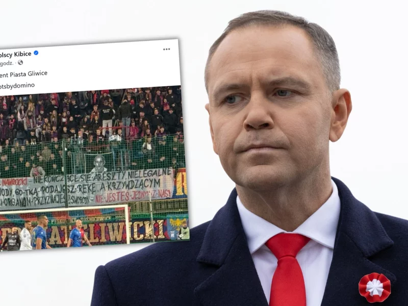 Kibice ostro do Karola Nawrockiego. „Nie jesteś jednym z nas!”