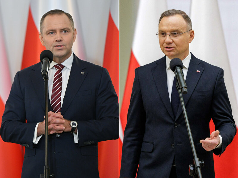 Nawrocki z twardym stanowiskiem wobec Zełenskiego. Wymowna reakcja Dudy