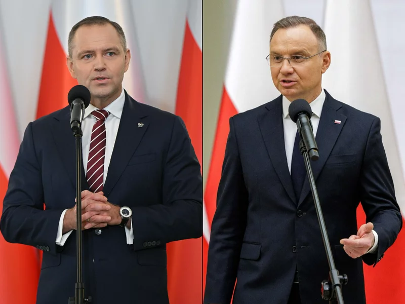 Nawrocki z twardym stanowiskiem wobec Zełenskiego. Wymowna reakcja Dudy