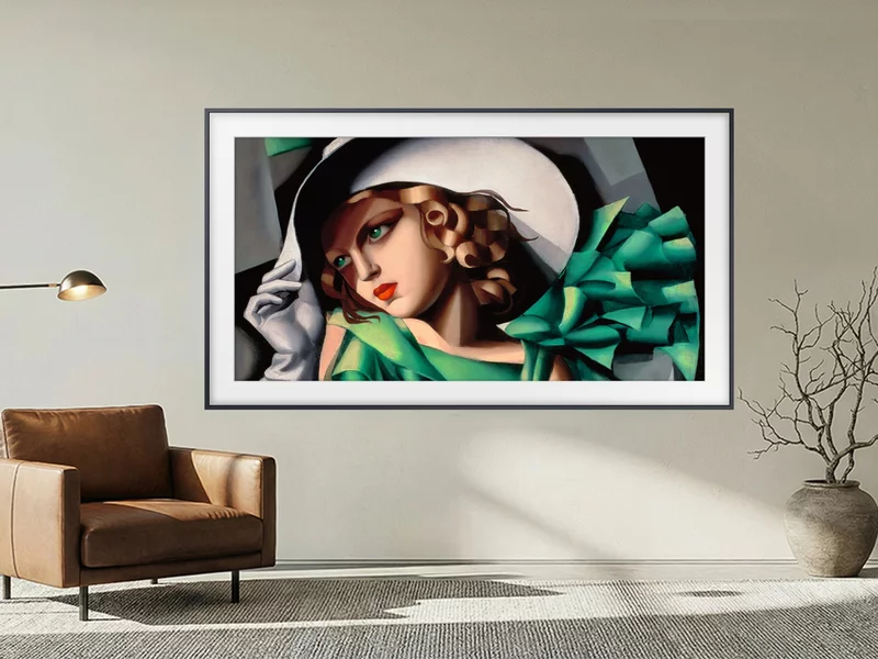 Tamara Łempicka w telewizorze wcale nie traci. Ona po prostu zmienia ramę