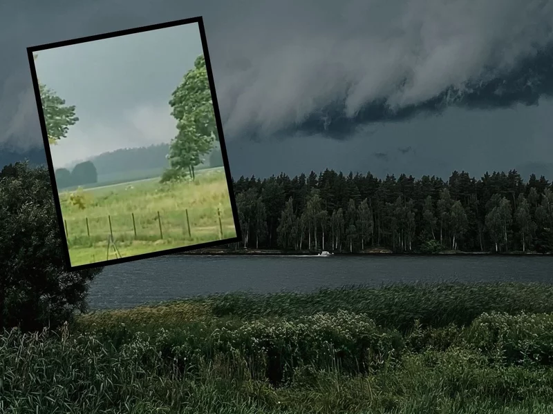 Przerażające zjawisko pogodowe w Polsce. Trąba powietrzna została nagrana