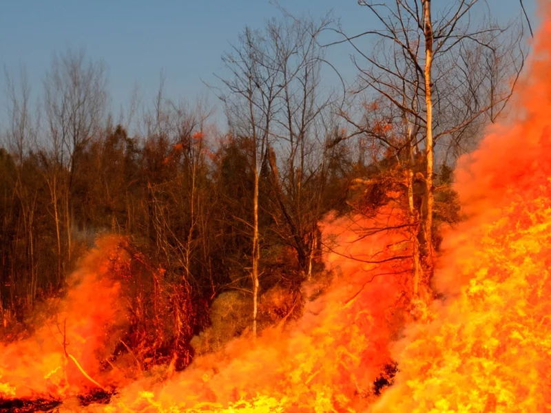 Mazury w ogniu. Las gasiło 20 zastępów