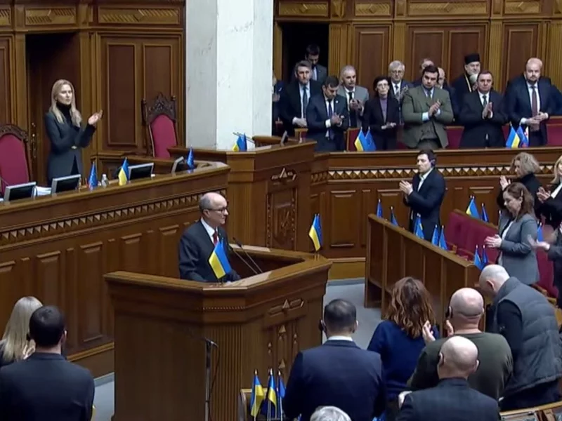 Czarzasty zabrał głos w parlamencie Ukrainy. Dostał brawa i owację na stojąco