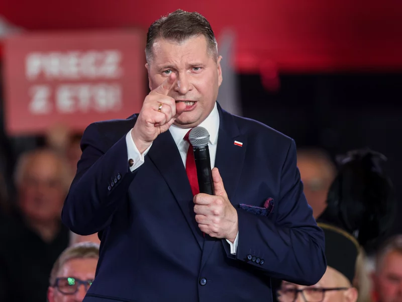 Czarnek zaczął grzmieć ze sceny. „Czarzasty, komuchu”