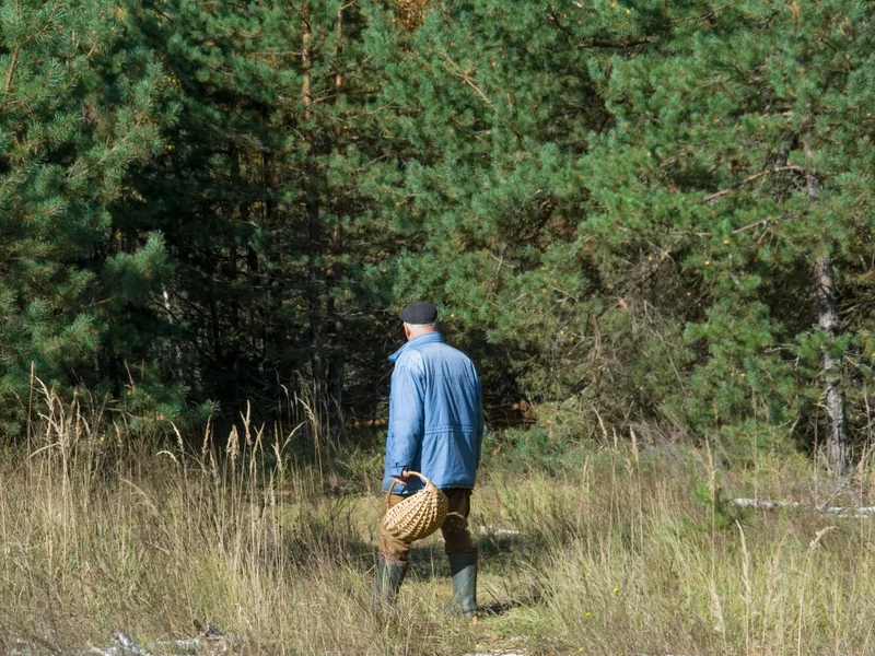 Grzybiarz wybrał się do lasu, nie krył zaskoczenia. Film okrążył sieć