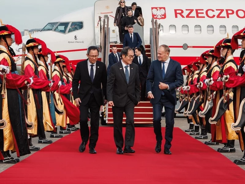 Donald Tusk powitany na czerwonym dywanie. „Jest to odbierane jako wyraz szacunku”