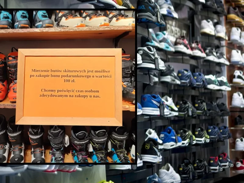 Sklep wprowadza opłatę za przymiarkę butów. Internauci wściekli